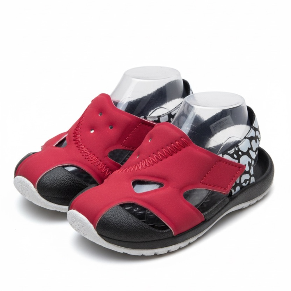 Air Jordan Flare Toddler Sandals Size 3C Belt Crow Closure